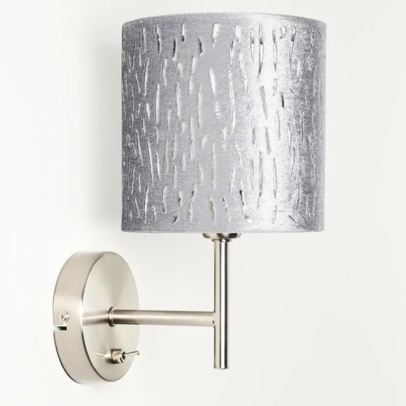 Lampes En Tissu-hofstein Applique murale LIARED Nickel mat, 1 lumière