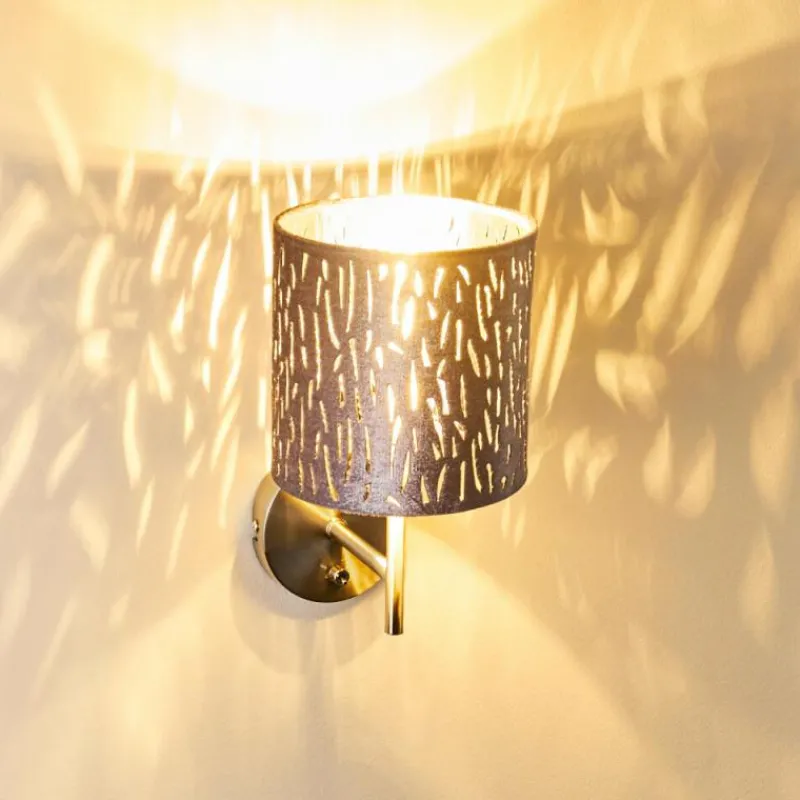 Lampes En Tissu-hofstein Applique murale LIARED Nickel mat, 1 lumière