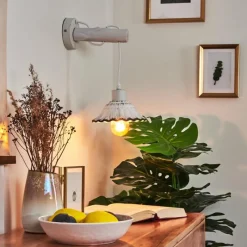 Luminaires Scandinaves-hofstein Applique murale Lomas Blanc, 1 lumière