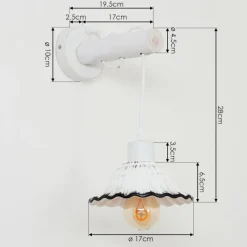 Luminaires Scandinaves-hofstein Applique murale Lomas Blanc, 1 lumière