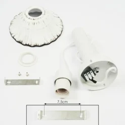 Luminaires Scandinaves-hofstein Applique murale Lomas Blanc, 1 lumière