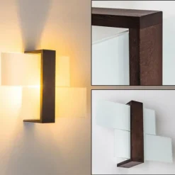 hofstein Applique murale Lovikka Bois foncé, 1 lumière