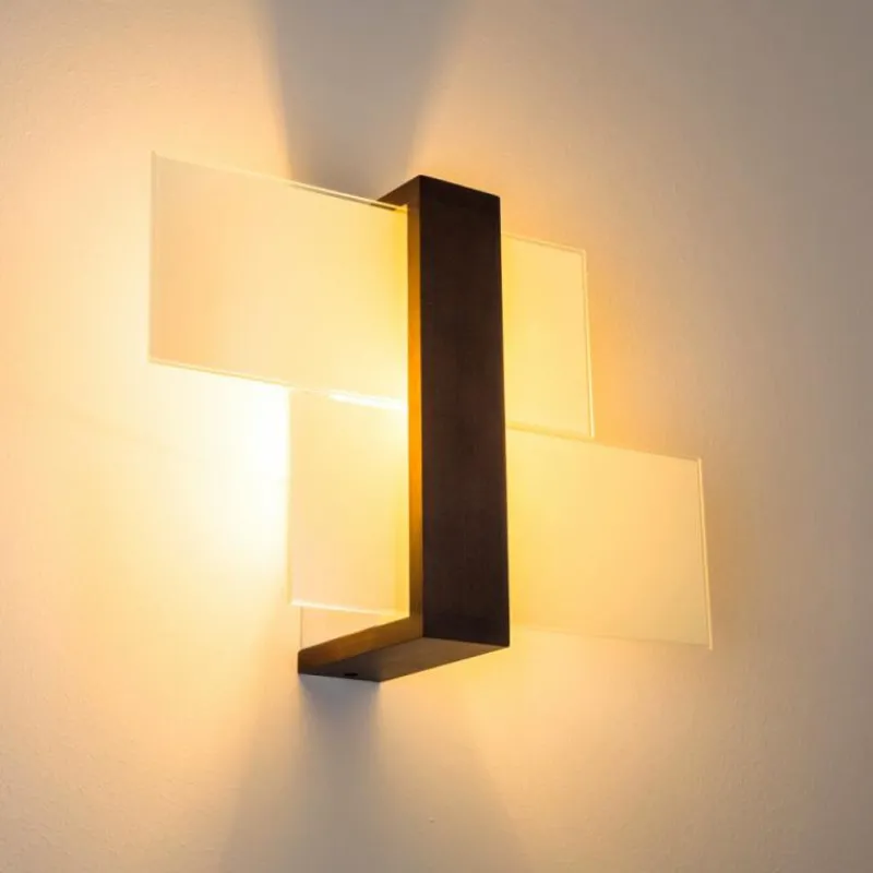 hofstein Applique murale Lovikka Bois foncé, 1 lumière