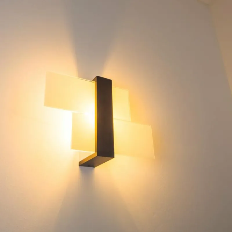 hofstein Applique murale Lovikka Bois foncé, 1 lumière