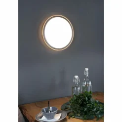Lampes En Bois-Luce Design Applique murale SOLSTAR LED Écru, Noir, 1 lumière