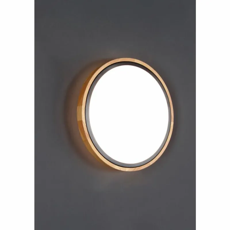 Lampes En Bois-Luce Design Applique murale SOLSTAR LED Écru, Noir, 1 lumière