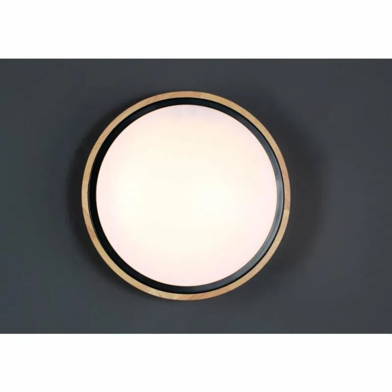 Lampes En Bois-Luce Design Applique murale SOLSTAR LED Écru, Noir, 1 lumière