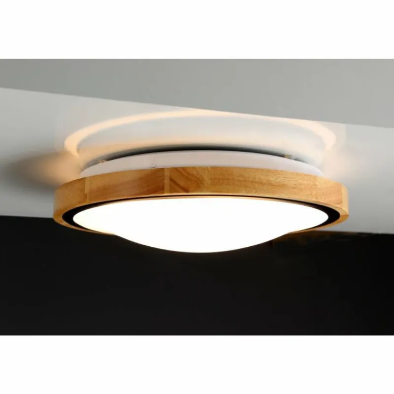 Lampes En Bois-Luce Design Applique murale SOLSTAR LED Écru, Noir, 1 lumière