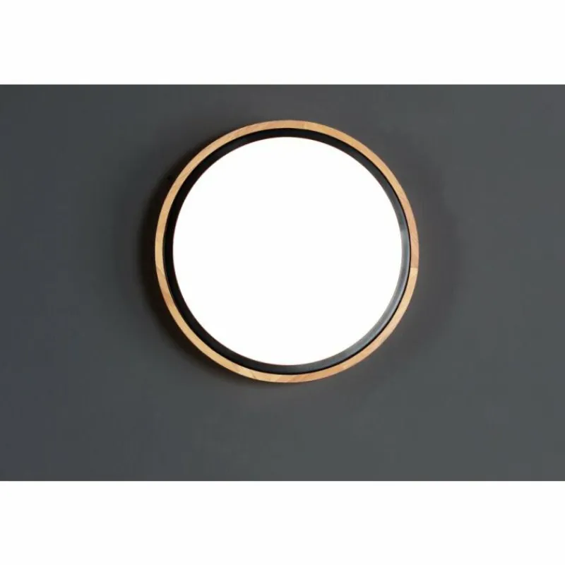 Lampes En Bois-Luce Design Applique murale SOLSTAR LED Écru, Noir, 1 lumière