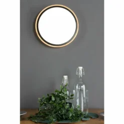 Lampes En Bois-Luce Design Applique murale SOLSTAR LED Écru, Noir, 1 lumière