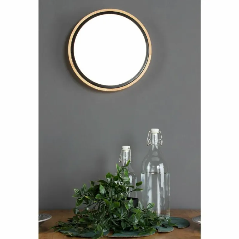 Lampes En Bois-Luce Design Applique murale SOLSTAR LED Écru, Noir, 1 lumière