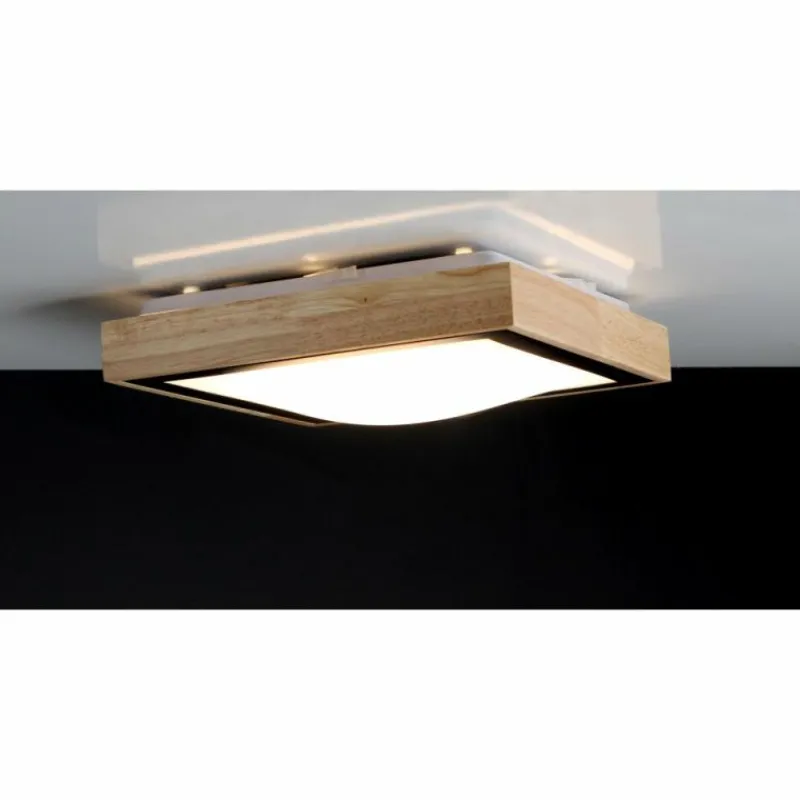 Lampes En Bois-Luce Design Applique murale SOLSTAR LED Écru, Noir, 1 lumière