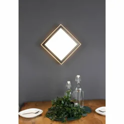 Lampes En Bois-Luce Design Applique murale SOLSTAR LED Écru, Noir, 1 lumière