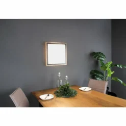 Lampes En Bois-Luce Design Applique murale SOLSTAR LED Écru, Noir, 1 lumière