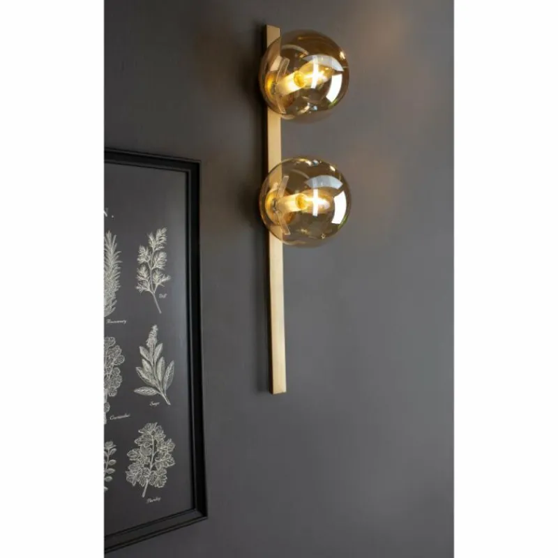 Luce Design Applique murale PLUTO Or, 2 lumières