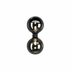 Suspension Verre Fumé-Luce Design Applique murale NEPTUN Noir, 2 lumières
