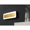 Lampes Dorées-Luce Design Applique murale Solaris LED Noir doré, Blanc, 1 lumière