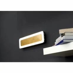 Lampes Dorées-Luce Design Applique murale Solaris LED Noir doré, Blanc, 1 lumière