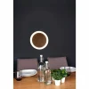 Lampes En Bois-Luce Design Applique murale MOON LED Brun, Couleur bois, Noir, 1 lumière
