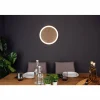 Lampes En Bois-Luce Design Applique murale MOON LED Brun, Couleur bois, Noir, 1 lumière