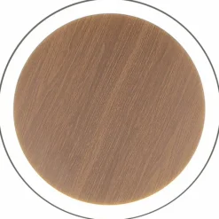 Lampes En Bois-Luce Design Applique murale MOON LED Brun, Couleur bois, Noir, 1 lumière