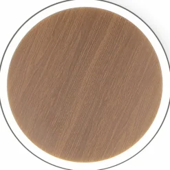 Lampes En Bois-Luce Design Applique murale MOON LED Brun, Couleur bois, Noir, 1 lumière