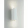 Luce Design Applique murale Foster peut être peint avec de la peinture ordinaire, Blanc, 2 lumières* Appliques