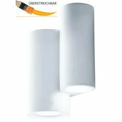 Luce Design Applique murale Luce-Design Banjie peut être peint avec de la peinture ordinaire, Blanc, 4 lumières* Appliques