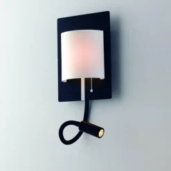 Lampes En Tissu-Luce Design Applique murale Luce-Design Pop LED Noir, 2 lumières