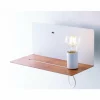 Lampes En Bois-Luce Design Applique murale Luce-Design Flash Bois foncé, Blanc, 1 lumière