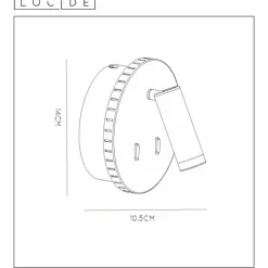 Luminaires Lucide Applique murale Lucide BENTJER LED Blanc, 1 lumière* Appliques