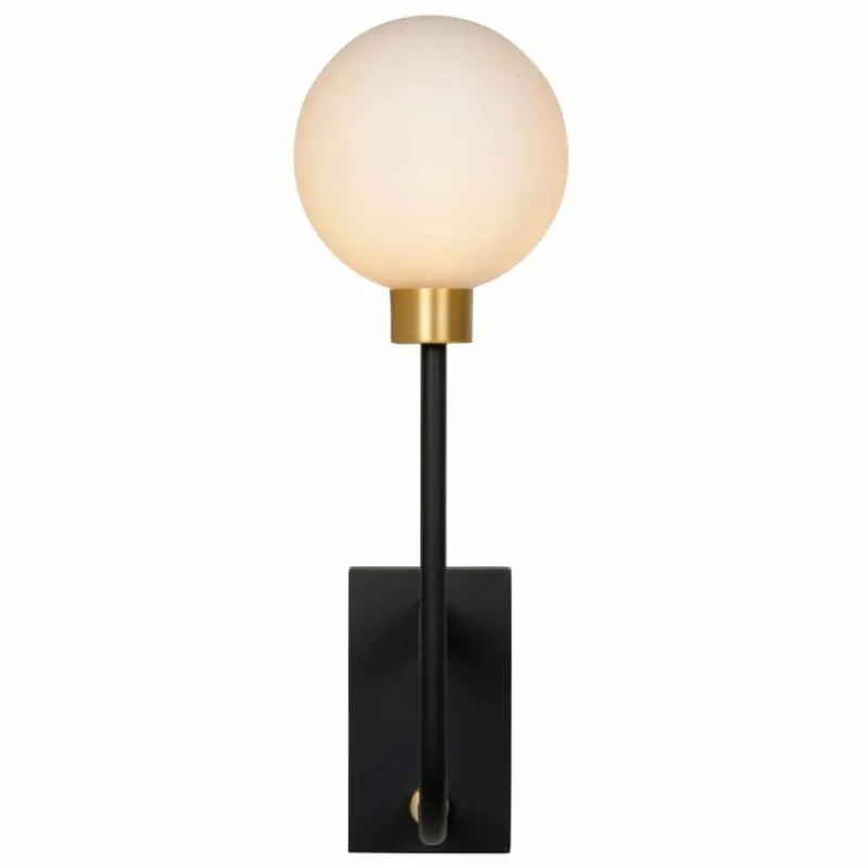 Luminaires Lucide Applique murale Lucide BEREND Noir, 1 lumière