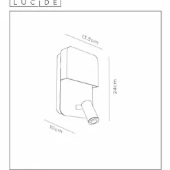 Luminaires Lucide Applique murale Lucide BOXER LED Blanc, 2 lumières* Appliques