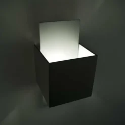 Luminaires Lucide Applique murale Lucide CUBO Acier inoxydable, 1 lumière* Appliques