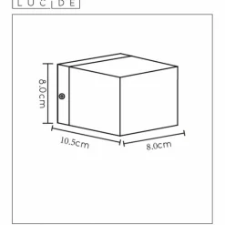 Luminaires Lucide Applique murale Lucide DEVI Noir, 1 lumière* Appliques