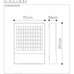 Luminaires Lucide Applique murale Lucide DIGIT LED Anthracite, 1 lumière