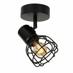 Luminaires Lucide Applique murale Lucide FILOX Noir, 1 lumière* Spots Et Projecteurs