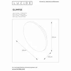 Luminaires Lucide Applique murale Lucide GLIMPSE LED Blanc, 1 lumière* Éclairage Led