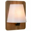 Luminaires Rustiques-Luminaires Lucide Applique murale Lucide IDAHO Bois foncé, 1 lumière