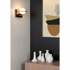 Luminaires Lucide Applique murale Lucide ISOBEL Laiton, Noir, 1 lumière