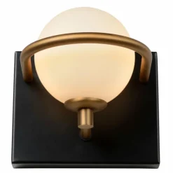 Luminaires Lucide Applique murale Lucide ISOBEL Laiton, Noir, 1 lumière