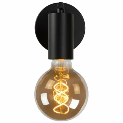 Lampes Vintages & Rétros-Luminaires Lucide Applique murale Lucide LEANNE Noir, 1 lumière