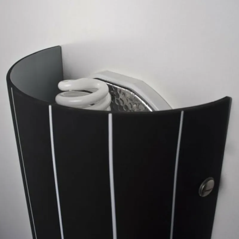 Luminaires Lucide Applique murale Lucide Lino Noir, 1 lumière