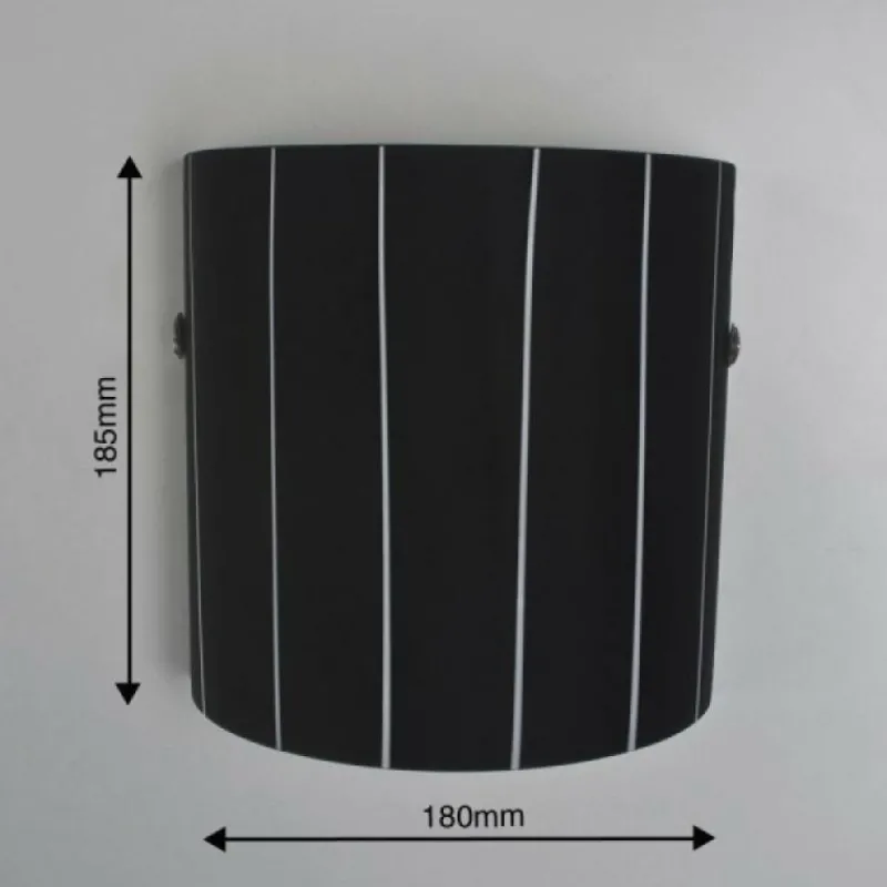 Luminaires Lucide Applique murale Lucide Lino Noir, 1 lumière