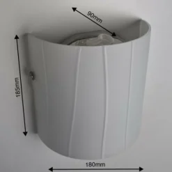 Luminaires Lucide Applique murale Lucide Lino Blanc, 1 lumière