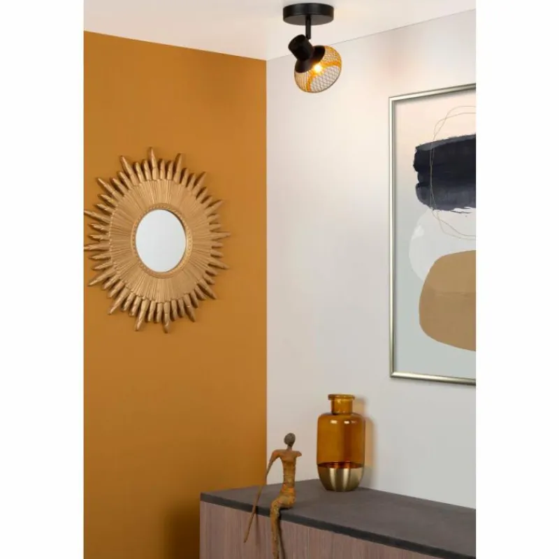 Lampes Dorées-Luminaires Lucide Applique murale Lucide LUCAS Noir, 1 lumière