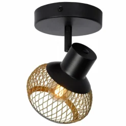 Lampes Dorées-Luminaires Lucide Applique murale Lucide LUCAS Noir, 1 lumière