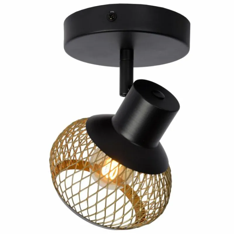 Lampes Dorées-Luminaires Lucide Applique murale Lucide LUCAS Noir, 1 lumière