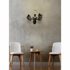Luminaires Lucide Applique murale Lucide MOOSE Noir, 1 lumière* Appliques