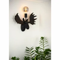 Luminaires Lucide Applique murale Lucide MOOSE Noir, 1 lumière* Appliques